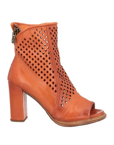 Shop A.s. 98 A. S.98 Woman Ankle Boots Orange Size 6 Leather