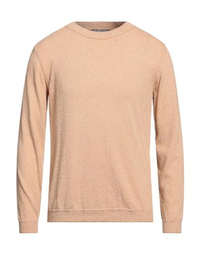 Shop Daniele Fiesoli Man Sweater Sand Size Xxl Organic Cotton, Polyamide In Beige