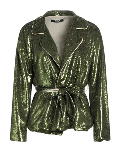 Shop Siste's Woman Blazer Green Size S Polyester