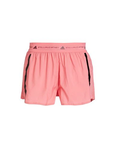 Shop Adidas By Stella Mccartney Woman Shorts & Bermuda Shorts Salmon Pink Size Xs Recycled Polyester, Pol