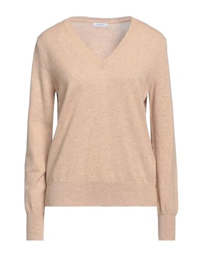 Shop Malo Woman Sweater Beige Size L Cashmere