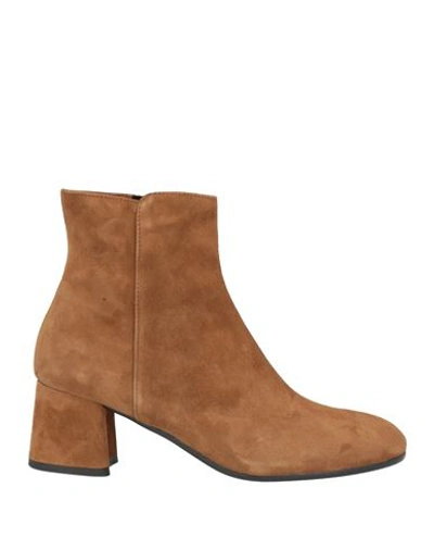 Baldinini Woman Ankle Boots Brown Size 9 Soft Leather In Brown