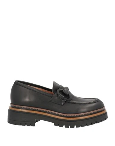 Shop Baldinini Woman Loafers Black Size 8 Calfskin