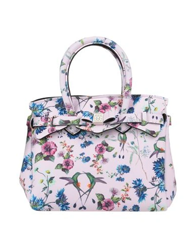 Shop Save My Bag Woman Handbag Pink Size - Peek (polyether - Ether - Ketone), Polyester, Elastane