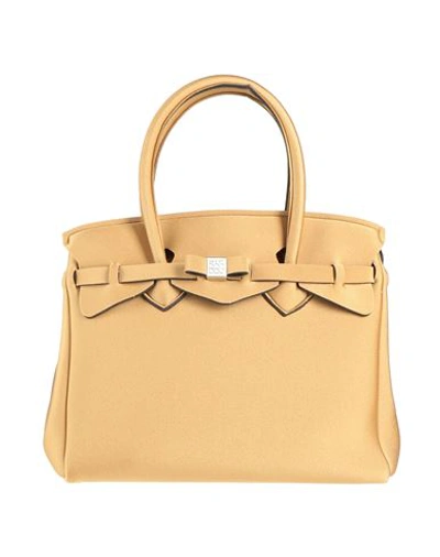 Shop Save My Bag Woman Handbag Mustard Size - Peek (polyether - Ether - Ketone), Polyamide, Elastane In Yellow