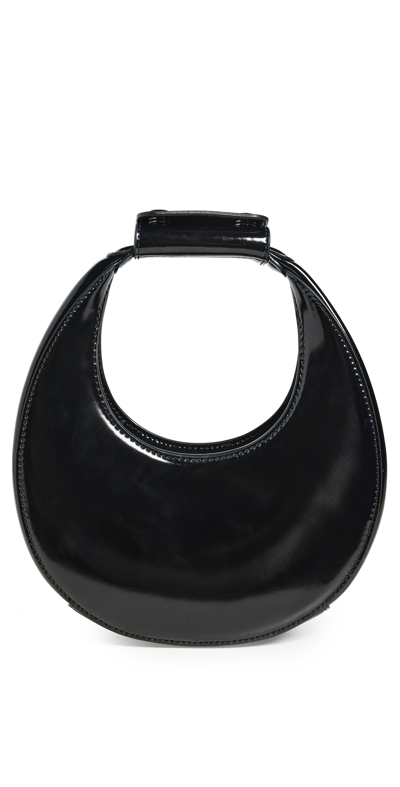 Staud Goodnight Moon Handbag In Black