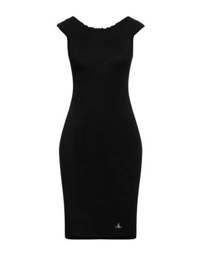 Shop Vivienne Westwood Woman Mini Dress Black Size L Cotton