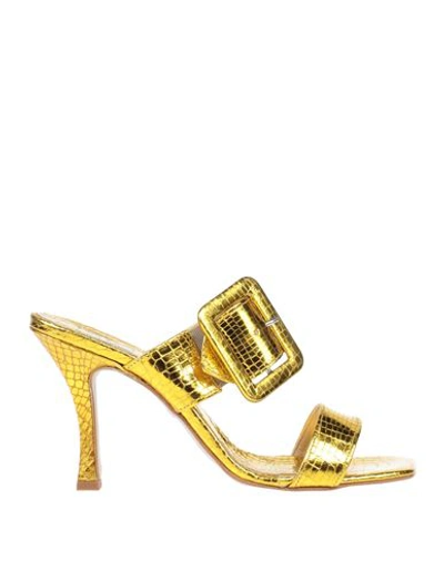 Shop Islo Isabella Lorusso Woman Sandals Yellow Size 8 Textile Fibers