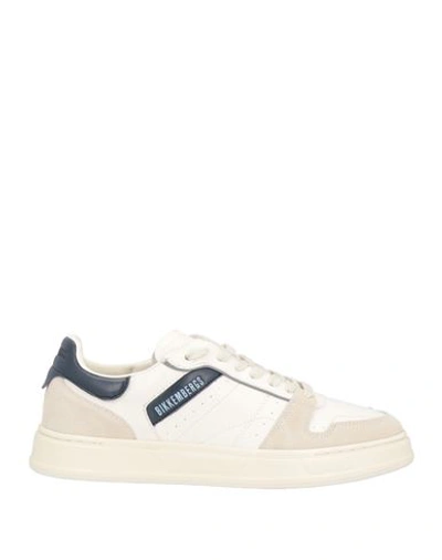 Shop Bikkembergs Man Sneakers Off White Size 9 Leather