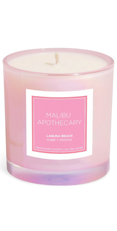 Shop Malibu Apothecary Laguna Beach Candle Iridescent Pink