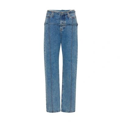 Shop Jacquemus De Nimes Caraco Jeans In Light_blue_tabac