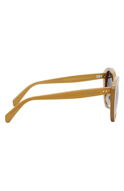 Shop Celine Butterfly 55mm Sunglasses In Light Brown / Gradient Brown