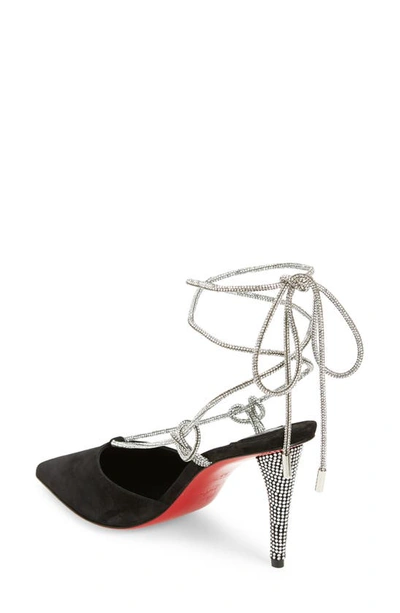Shop Christian Louboutin Astrid Pointed Toe Pump In T023 Black/ Cry/ Lin Black