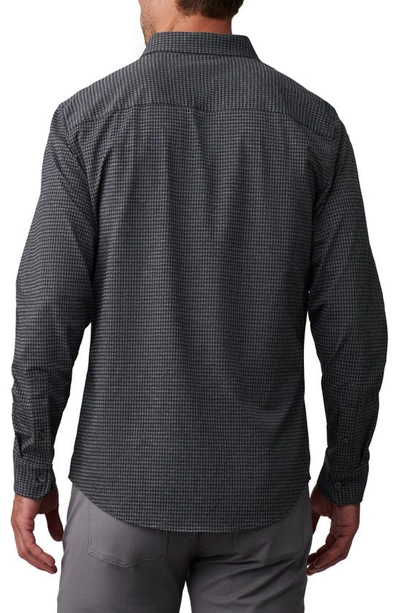 Shop Rhone Commuter Checkered Shirt In Navy/ Gray Check