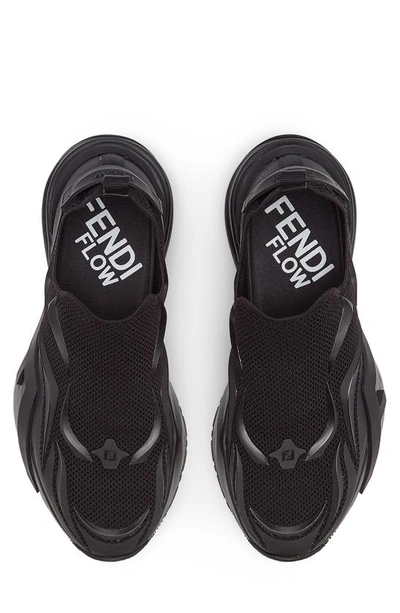 Shop Fendi Ff Slip-on Sneaker In Black