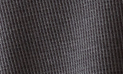 Shop Rhone Waffle Knit Cotton Blend Hoodie In Black Heather