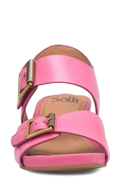 Shop Söfft Valeri Slingback Wedge Sandal In Pink