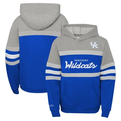 Shop Mitchell & Ness Youth   Royal Kentucky Wildcats Head Coach Hoodie