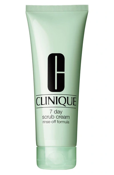 Clinique 7 Day Face Scrub Cream Rinse-off Formula In Green