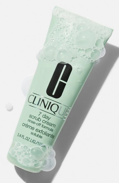 Clinique 7 Day Face Scrub Cream Rinse-off Formula In Green