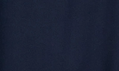 City Chic Tie Neck Long Sleeve Minidress In Navy