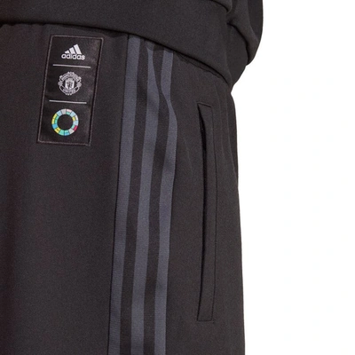 Shop Adidas Originals Adidas  Black Peter Saville X Manchester United Track Pants
