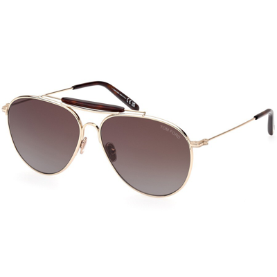 Shop Tom Ford Ft0995 Sunglasses Gold