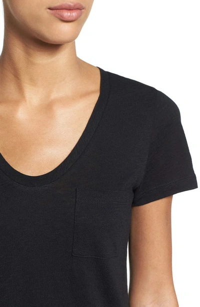 Shop Caslon ® U-neck T-shirt In Black