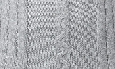 X-ray Tipped V-neck Cable Knit Pullover Sweater In Ecru