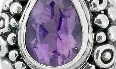 Samuel B. Amethyst Teardrop Filigree Earrings In Purple