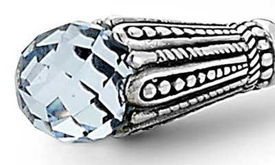 Samuel B. Sterling Silver & Blue Quartz Twist Cable Bracelet In Blue