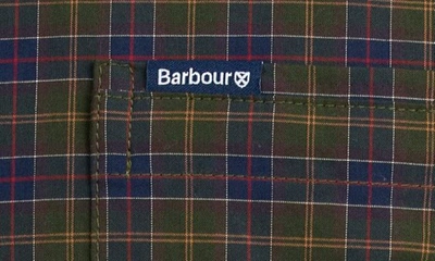 Barbour Lomond Cotton Blend Micro Tartan Tailored Fit Button Down Shirt In Classic Tartan
