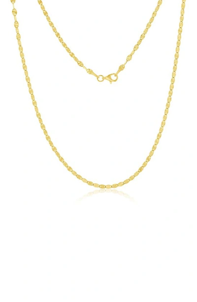 Shop Simona Oval Link Chain Necklace In Gold
