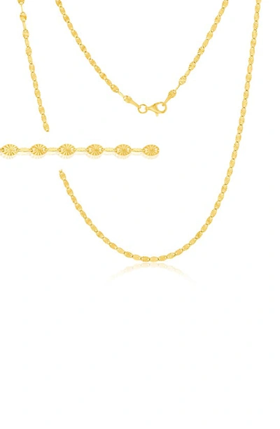 Shop Simona Oval Link Chain Necklace In Gold
