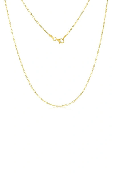 Shop Simona Anchor Chain Necklace In Gold