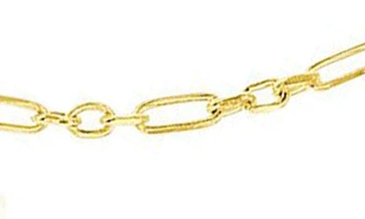 Shop Simona Anchor Chain Necklace In Gold