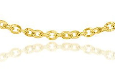 Shop Simona Twist Rolo Chain Necklace In Gold