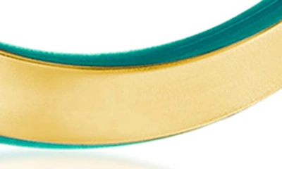 Simona Enamel Twist Pendant Necklace In Green