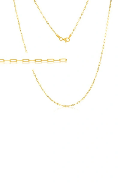 Simona Paper Clip Chain Necklace In Gold