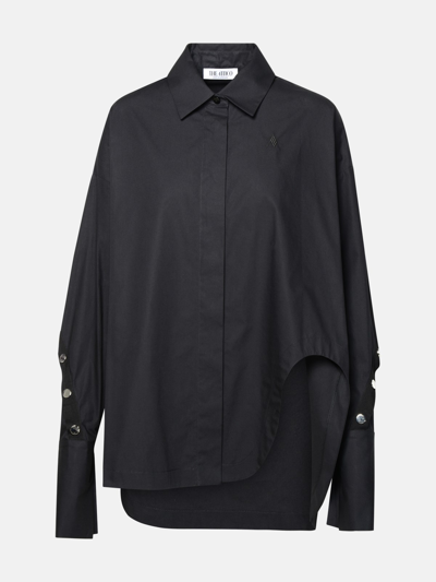 Shop Attico Black Cotton Shirt
