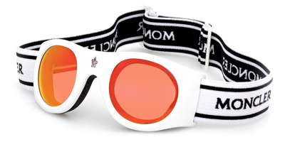 Shop Moncler Eyeware & Frames & Optical & Sunglasses Ml0051 21u 55 In Bordeaux / White