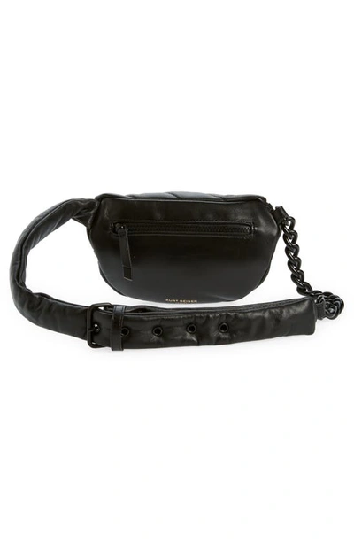 Shop Kurt Geiger Small Soho Leather Belt Bag In Black