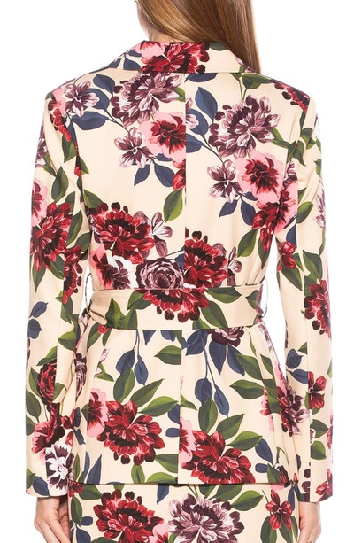 Alexia Admor Olya Jacket Blazer In Beige Floral