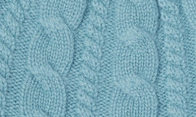 Bruno Magli Cashmere Chunky Knit Cable Hat In Light Green