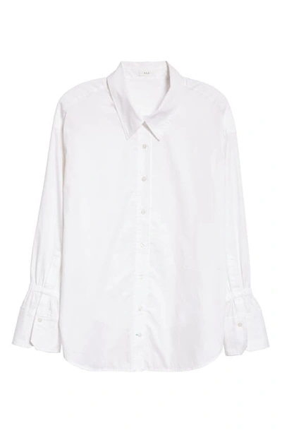 Shop A.l.c Monica Cotton Poplin Button-up Shirt In White