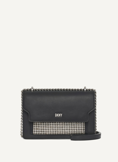 Dkny Women s Millie Flap Shoulder In Black clear ModeSens