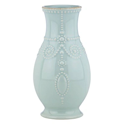 Shop Lenox French Perle Ice Blue 8" Fluted Vase