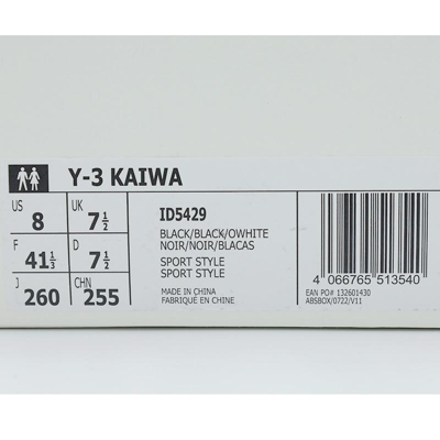 【关注领券减30】Y-3新款男鞋KAIWA运动鞋牛皮厚底系带休闲鞋尖头四季必备单鞋（英码）ID5429