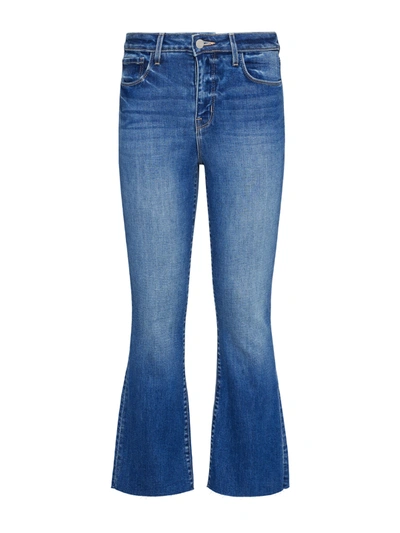 Shop L Agence Kendra Cropped Flare Jean In Cambridge