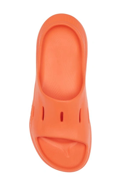 Shop Hoka Gender Inclusive Ora Recovery Slide 3 Sandal In Vibrant Orange / Vibrant Orang